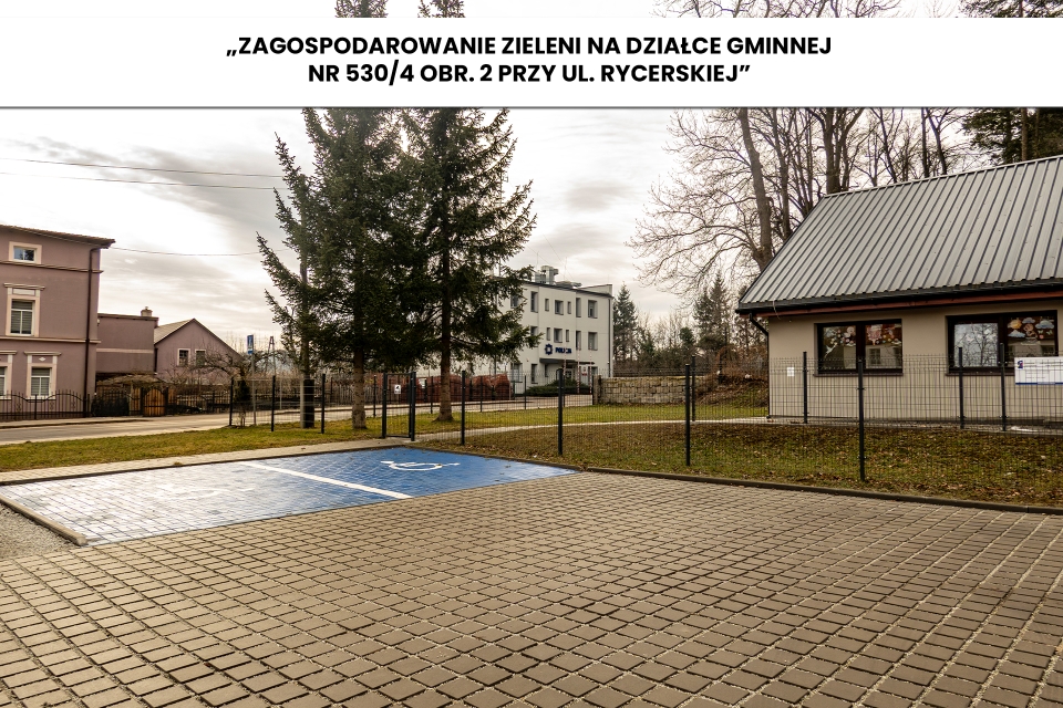 INWESTYCJA 2024 Zagospodarowanie zieleni na dziace gminnej nr 5304 obr 2 przy ul Rycerskiej small