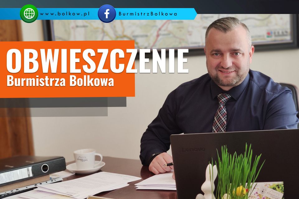 na zdjęciu znajduje się Burmistrz Bolkowa, Grzegorz Kucab