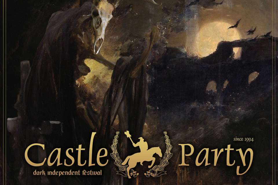 plakat z festiwalu castle party, z leszym
